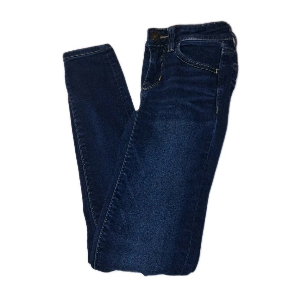 American Eagle Women's Size 000 Blue Ne(x)t level stretch Jeggings 24x30